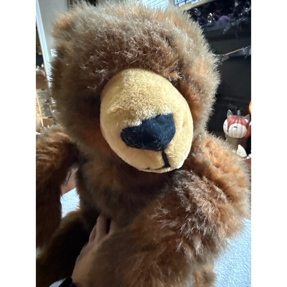 Kids of America Corp Vintage Brown Shaggy Plush Teddy Bear 28 Inch Large 225904